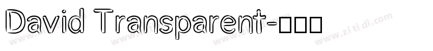 David Transparent字体转换